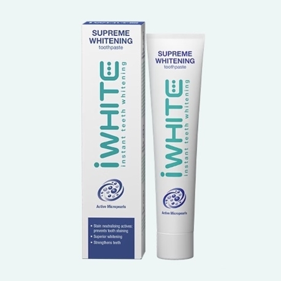 Снимка на IWHITE/АЙ УАЙТ ПАСТА ЗА ЗЪБИ ИЗБЕЛВАЩА SUPER WHITENING 75 МЛ.