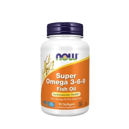 Снимка на NOW FOODS/НАУ ФУДС SUPER OMEGA-3-6-9 FISH OIL СУПЕР ОМЕГА ДРАЖЕТА Х 90 БР.