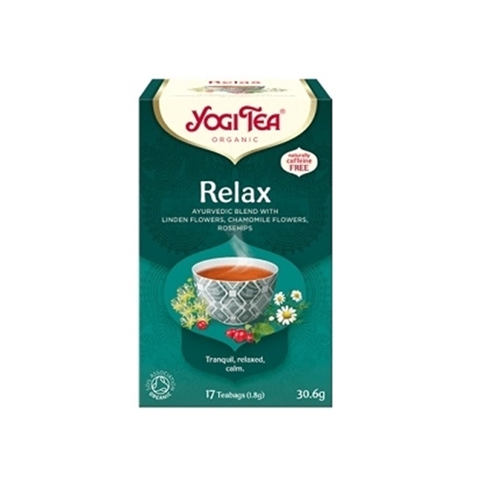 Снимка на YOGI TEA/ЙОГИ ТИЙ RELAX БИО АЮРВЕДИЧЕН ЧАЙ Х 17 БР.