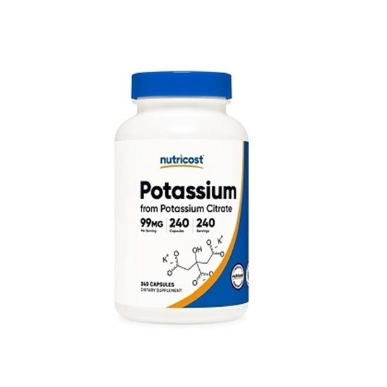 Снимка на POTASSIUM CITRATE/ КАЛИЕВ ЦИТРАТ 99 МГ Х 240 КАПСУЛИ