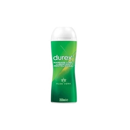 Снимка на DUREX/ ДЮРЕКС ЛУБРИКАНТ 2 В 1 МАСАЖЕН С АЛОЕ 200 МЛ